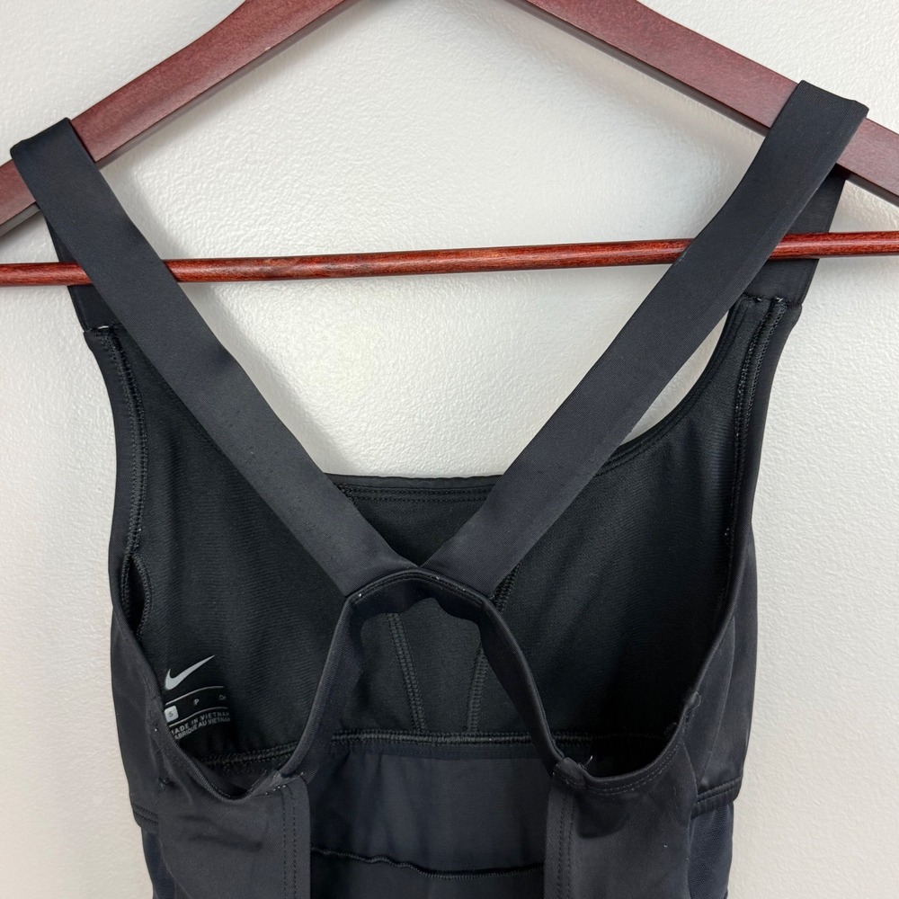 Nike Swim Mesh One-Piece Swimsuit Women's S‎ Black Sheer Athletic - Picture 7 of 7